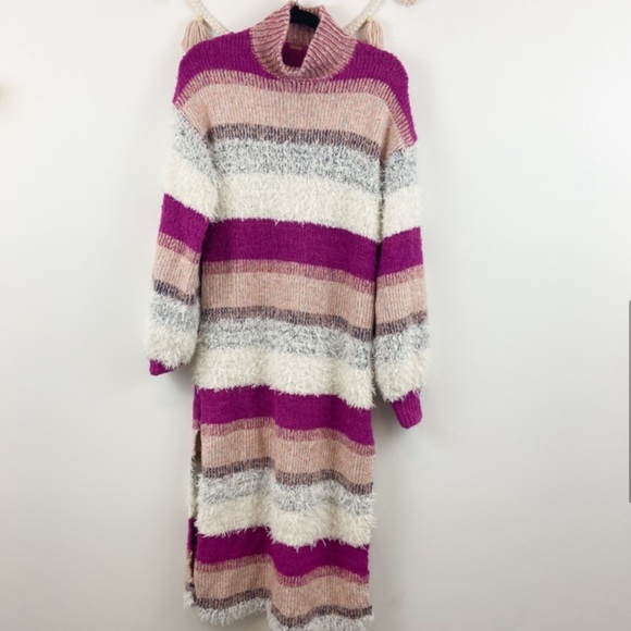 Free People Making Waves Striped Sweater Dress - Picture 6 of 8